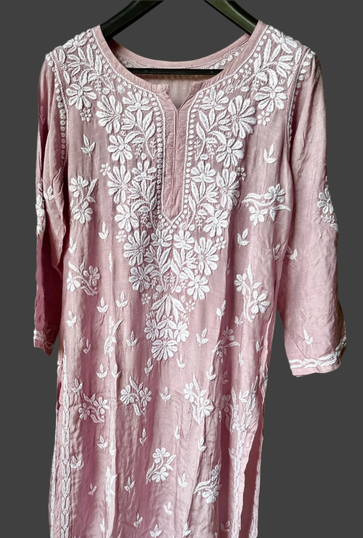 Chikankari Muslin Kurti (Ghaas-Patti)