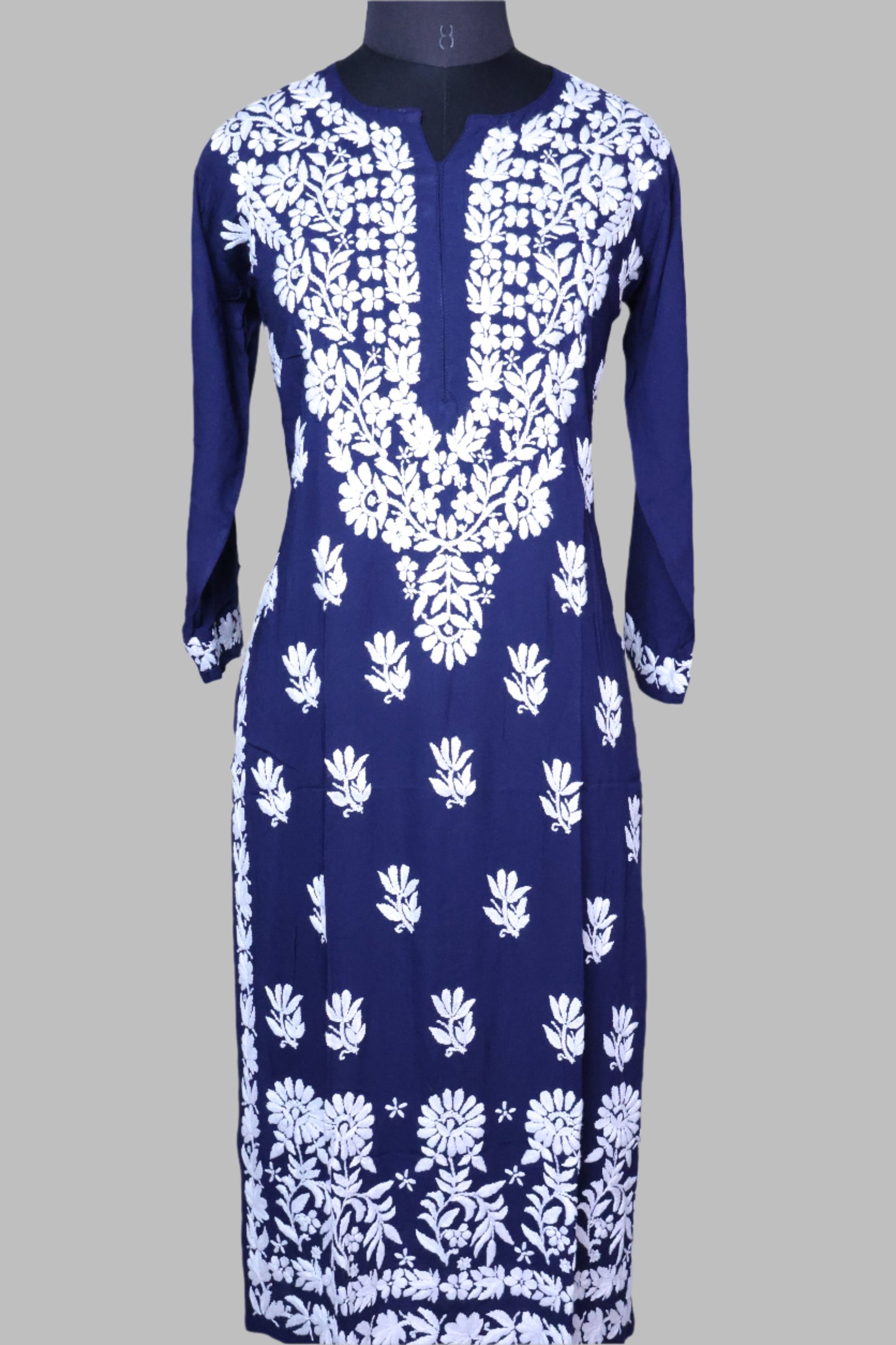 Long Modal Kurti with 3D work