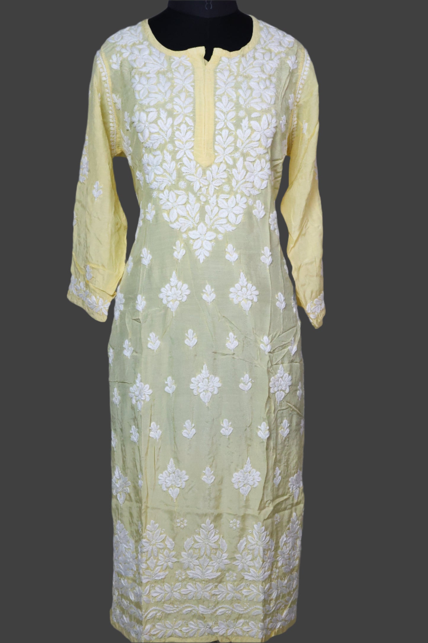 Chikankari Muslin Kurti (Ghaas-Patti)