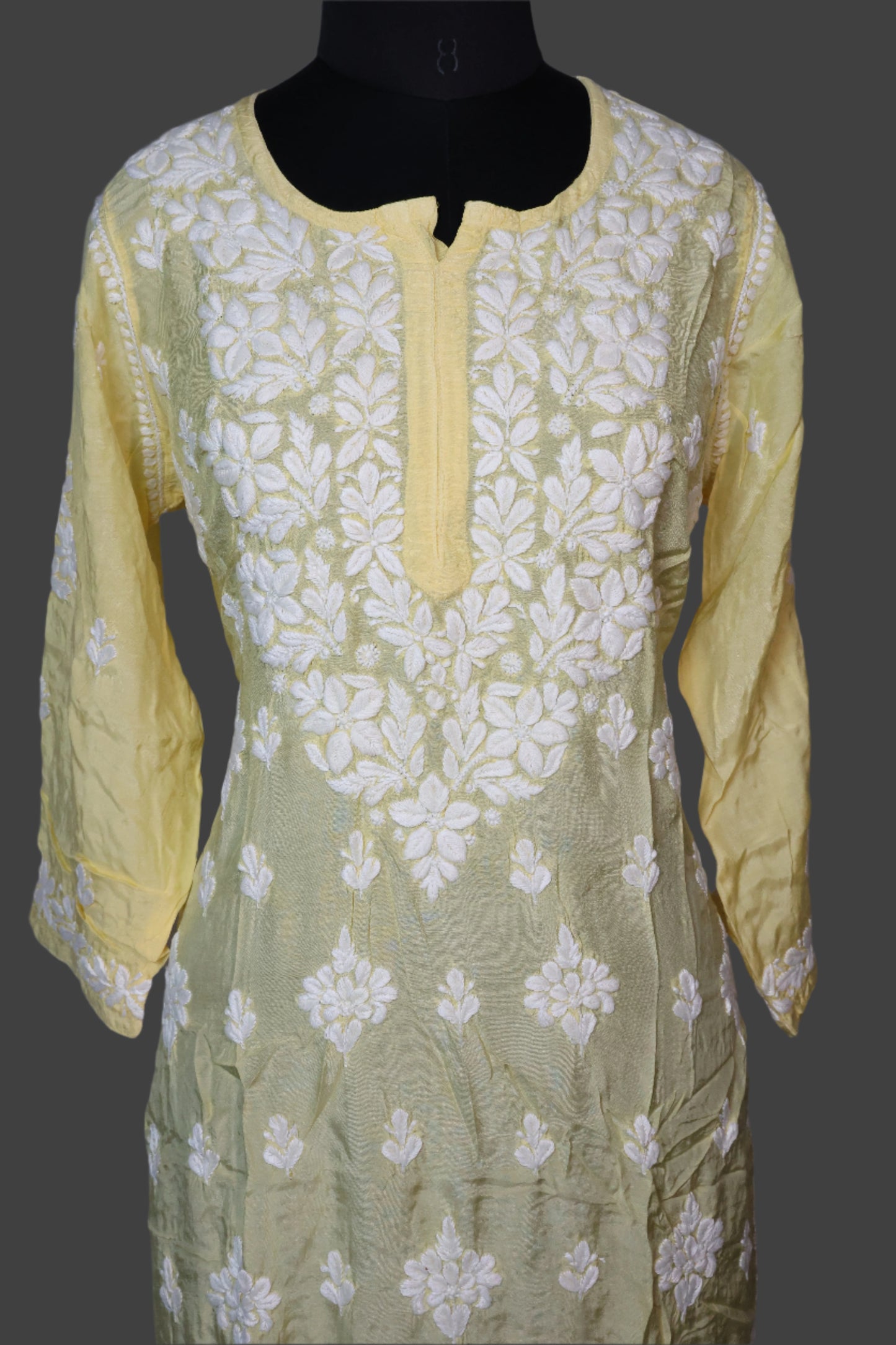 Chikankari Muslin Kurti (Ghaas-Patti)