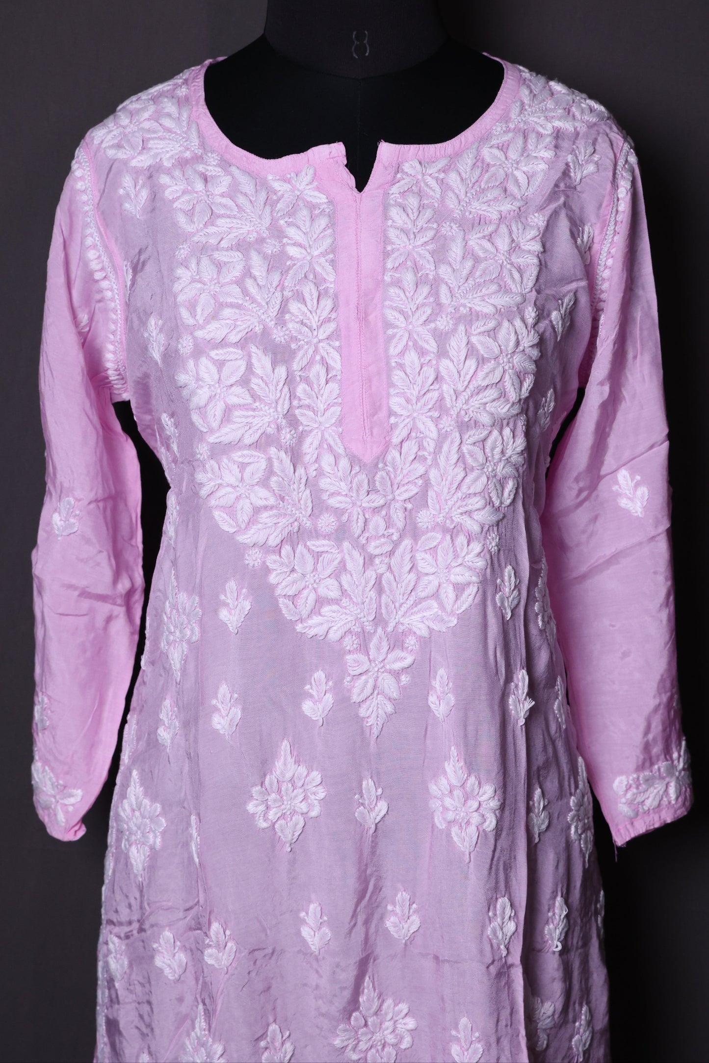 Chikankari Muslin Kurti (Ghaas-Patti)