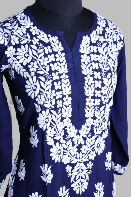 Long Modal Kurti with 3D work
