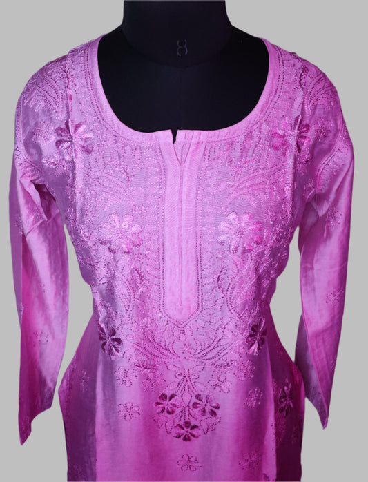 Chanderi bel patti design